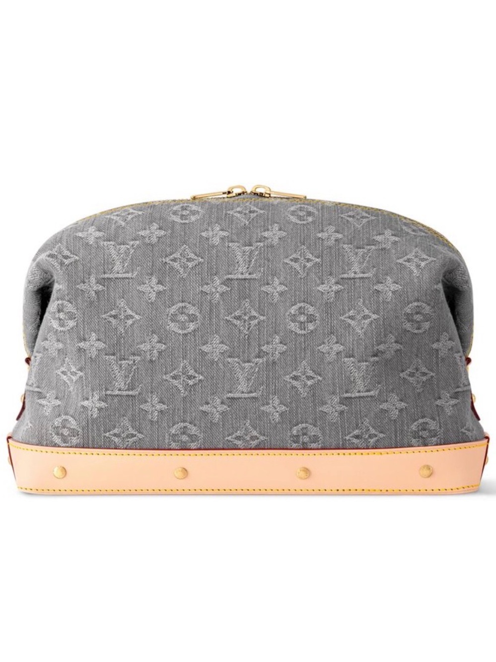 NEW Louis Vuitton Silver Monogram Cosmetic Pouch GM *Limited Edition*